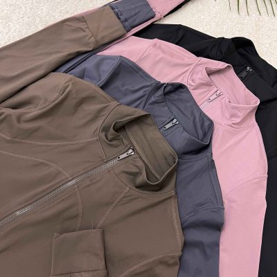 سوییشرت فلامنت یقه ایستاده آستین فینگردار